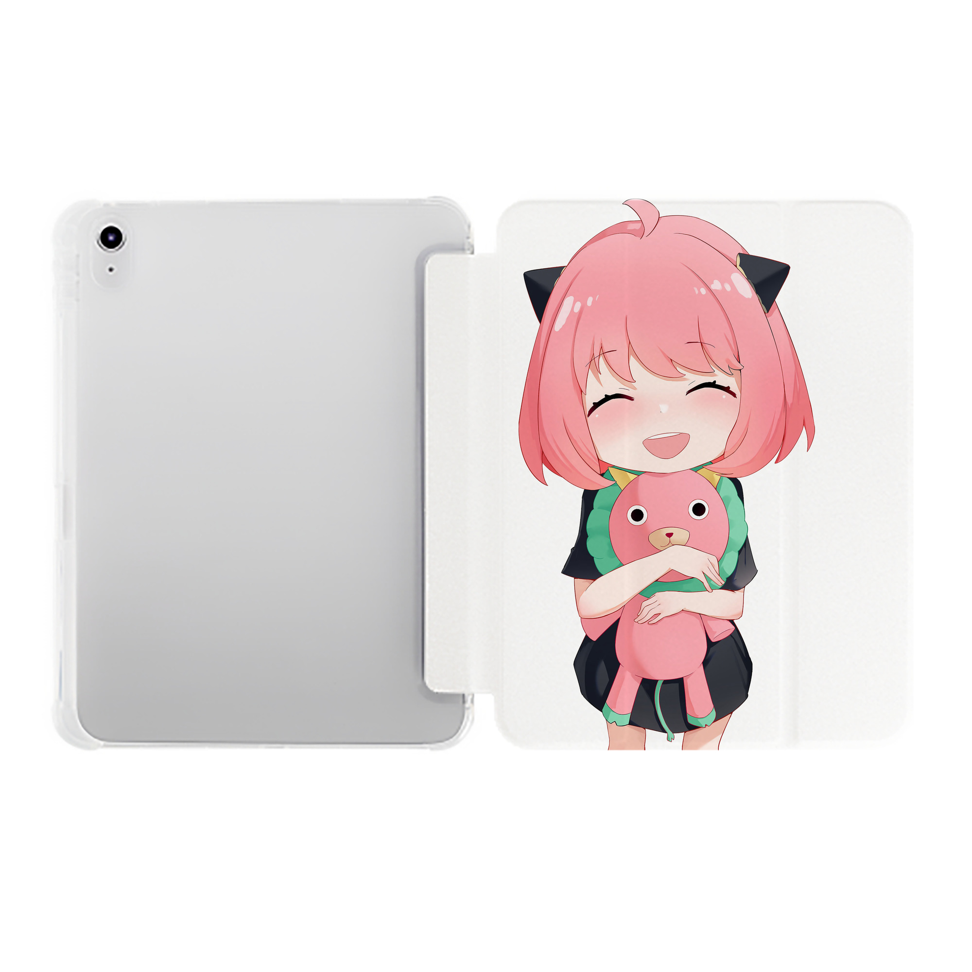 （画像用） SPY×FAMILY间谍家家酒 IPad ケース ペン収納付き 三つ折りスタンド PUレザー×シリコン 対応機種9.5/10.5/10.9インチ